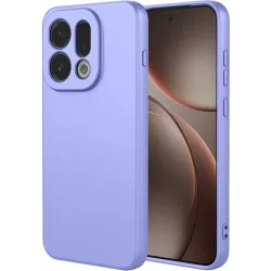Coque arrière en silicone Phonesta Soft Silk pour Oppo Find X9 - Violet