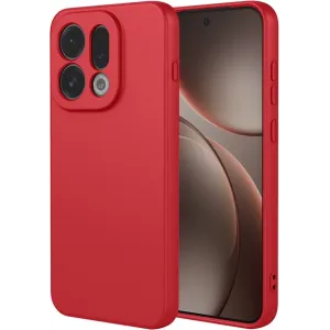 Coque arrière en silicone Phonesta Soft Silk pour Oppo Find X9 - Rouge