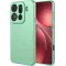 Coque arrière en silicone Phonesta Soft Silk pour Oppo Find X9 Pro - Vert matcha