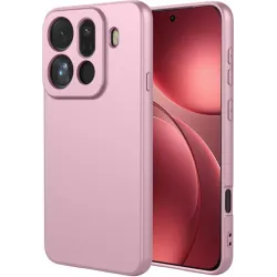 Coque arrière en silicone Phonesta Soft Silk pour Oppo Find X9 Pro - Rose