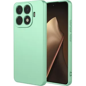 Coque arrière en silicone Phonesta Soft Silk pour Xiaomi 15T Pro - Vert matcha
