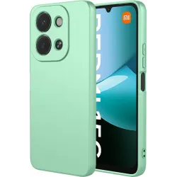Coque arrière en silicone Phonesta Soft Silk pour Xiaomi Redmi 15C / Xiaomi Poco C85 - Vert matcha