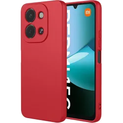 Coque arrière en silicone Phonesta Soft Silk pour Xiaomi Redmi 15C / Xiaomi Poco C85 - Rouge