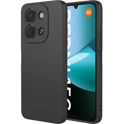 Coque arrière en silicone Phonesta Soft Silk pour Xiaomi Redmi 15C / Xiaomi Poco C85 - Noir