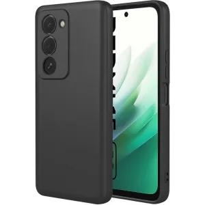 Coque arrière en silicone Phonesta Soft Silk pour Xiaomi Redmi 15 - Noir