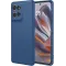 Coque arrière en silicone Phonesta Soft Silk pour Motorola Edge 60 Neo/Edge 50 Neo / ThinkPhone 25 - Bleu foncé