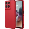 Coque arrière en silicone Phonesta Soft Silk pour Motorola Moto G56 - Rouge