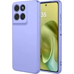 Coque arrière en silicone Phonesta Soft Silk pour Motorola Moto G86 - Violet