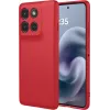 Coque arrière en silicone Phonesta Soft Silk pour Motorola Moto G86 Power - Rouge