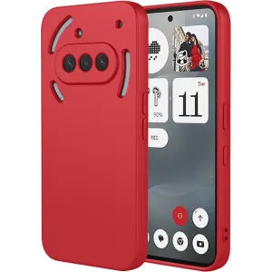 Coque arrière en silicone Phonesta Soft Silk pour Nothing Phone (3a) - Rouge