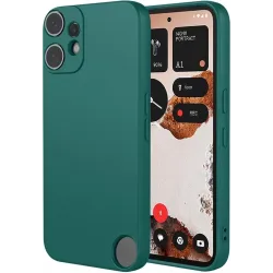 Coque arrière en silicone Phonesta Soft Silk pour Nothing CMF Phone 2 Pro - Vert foncé