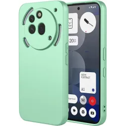Coque arrière en silicone Phonesta Soft Silk pour Nothing Phone (3a) Pro - Vert matcha