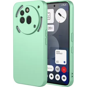 Coque arrière en silicone Phonesta Soft Silk pour Nothing Phone (3a) Pro - Vert matcha
