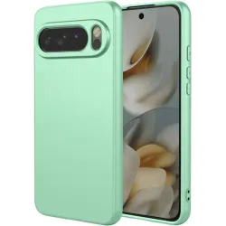 Coque arrière en silicone Phonesta Soft Silk pour Google Pixel 10 Pro XL - Vert matcha
