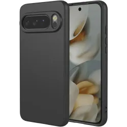 Coque arrière en silicone Phonesta Soft Silk pour Google Pixel 10 Pro XL - Noir