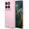 Coque arrière en silicone Phonesta Soft Silk pour Motorola Edge 60 Pro - Rose