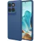 Coque arrière en silicone Phonesta Soft Silk pour Motorola Edge 60 / Edge 60 Fusion - Bleu foncé