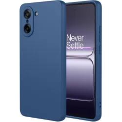 Coque arrière en silicone Phonesta Soft Silk pour OnePlus Nord CE5 - Bleu foncé