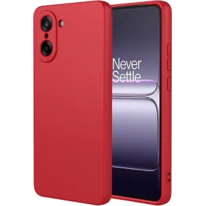 Coque arrière en silicone Phonesta Soft Silk pour OnePlus Nord CE5 - Rouge
