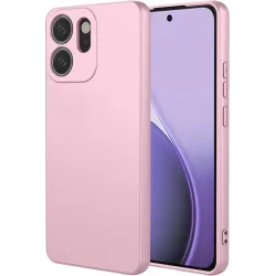 Coque arrière en silicone Phonesta Soft Silk pour Oppo Reno14 F/FS - Rose