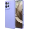 Coque arrière en silicone Phonesta Soft Silk pour Motorola Edge 50 - Violet