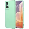 Coque arrière en silicone Phonesta Soft Silk pour Motorola Edge 50 Fusion - Vert matcha 0
