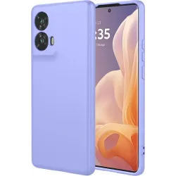 Coque arrière en silicone Phonesta Soft Silk pour Motorola Edge 50 Fusion - Violet