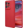 Coque arrière en silicone Phonesta Soft Silk pour Motorola Edge 50 Pro - Rouge 0