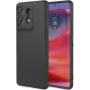 Coque arrière en silicone Phonesta Soft Silk pour Motorola Edge 50 Pro - Noir 0