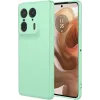 Coque arrière en silicone Phonesta Soft Silk pour Motorola Edge 50 Ultra - Vert matcha 0
