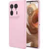 Coque arrière en silicone Phonesta Soft Silk pour Motorola Edge 50 Ultra - Rose 0