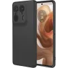 Coque arrière en silicone Phonesta Soft Silk pour Motorola Edge 50 Ultra - Noir 0