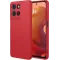 Coque arrière en silicone Phonesta Soft Silk pour Motorola Moto G17/G17 Power/G15/G15 Power - Rouge