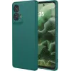 Coque arrière en silicone Phonesta Soft Silk pour Motorola Moto G35 - Vert foncé 0