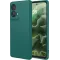 Coque arrière en silicone Phonesta Soft Silk pour Motorola Moto G35 - Vert foncé