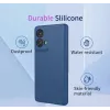 Coque arrière en silicone Phonesta Soft Silk pour Motorola Moto G35 - Vert foncé 1