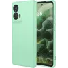 Coque arrière en silicone Phonesta Soft Silk pour Motorola Moto G35 - Vert matcha 0
