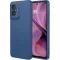 Coque arrière en silicone Phonesta Soft Silk pour Motorola Moto G55 - Bleu foncé