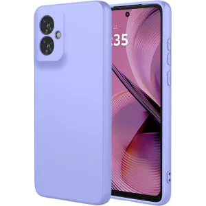 Coque arrière en silicone Phonesta Soft Silk pour Motorola Moto G55 - Violet