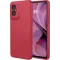 Coque arrière en silicone Phonesta Soft Silk pour Motorola Moto G55 - Rouge