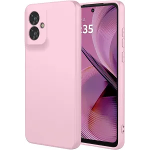 Coque arrière en silicone Phonesta Soft Silk pour Motorola Moto G55 - Rose