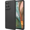Coque arrière en silicone Phonesta Soft Silk pour Motorola Moto G75 - Noir 0
