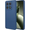 Coque arrière en silicone Phonesta Soft Silk pour Xiaomi 14T - Bleu foncé