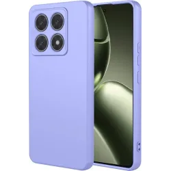 Coque arrière en silicone Phonesta Soft Silk pour Xiaomi 14T - Violet