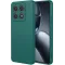 Coque arrière en silicone Phonesta Soft Silk pour Xiaomi 14T Pro - Vert foncé