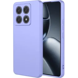 Coque arrière en silicone Phonesta Soft Silk pour Xiaomi 14T Pro - Violet