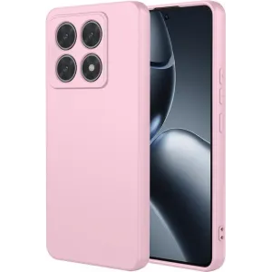 Coque arrière en silicone Phonesta Soft Silk pour Xiaomi 14T Pro - Rose