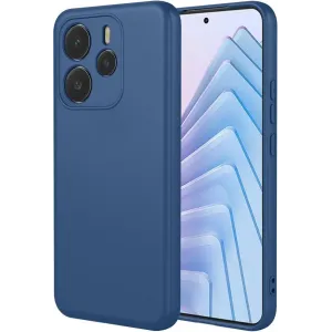 Coque arrière en silicone Phonesta Soft Silk pour Xiaomi Redmi Note 14 5G - Bleu foncé