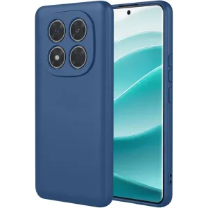 Coque arrière en silicone Phonesta Soft Silk pour Xiaomi Redmi Note 14 Pro 5G / Xiaomi Poco X7 - Bleu foncé