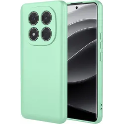 Coque arrière en silicone Phonesta Soft Silk pour Xiaomi Redmi Note 14 Pro Plus - Vert matcha